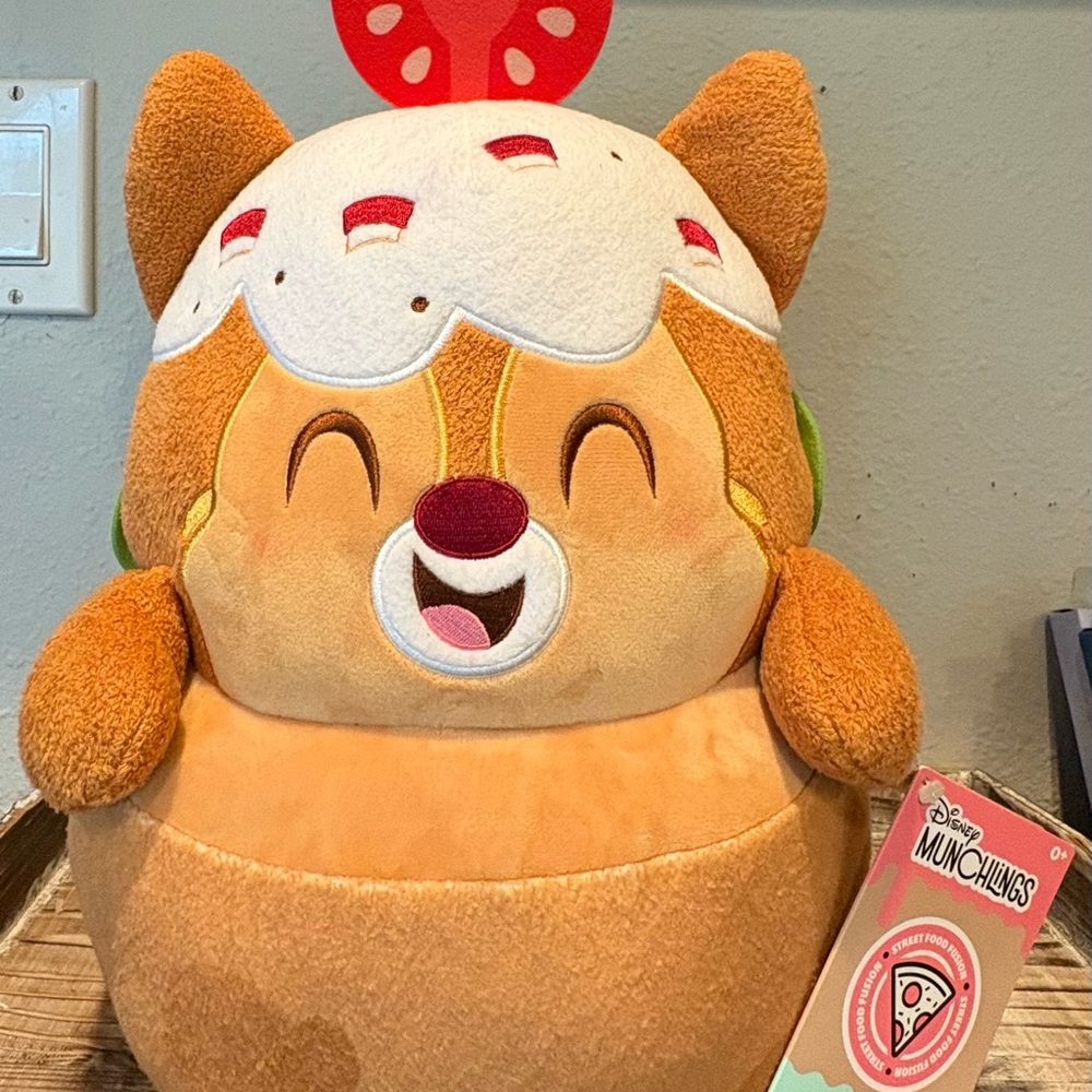 Disney Munchlings Dale Falafel Pita Pocket Plush Stuffed Animal, ~15.75”, BNWT